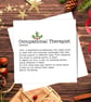 Occupational Therapist Definition Christmas Card - Blank Inside