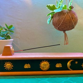 Celestial Incense Ash Catcher Storage Box