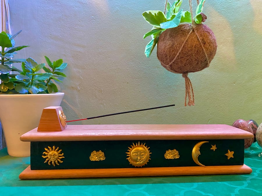 Celestial Incense Ash Catcher Storage Box