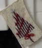 Christmas Tree Bunting - hand knitted 5 piece garland decoration - Image 2