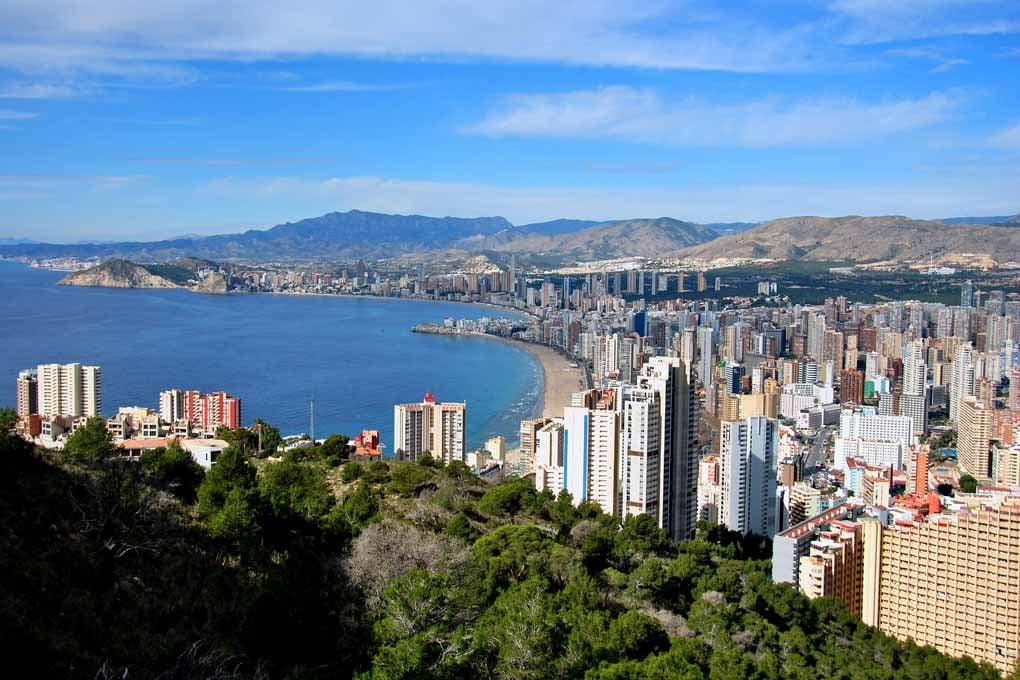 Benidorm Cityscape Skyline Spain Photograph Print