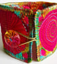 Textile - Cuff - with Free Machine Embroidery  - Image 3