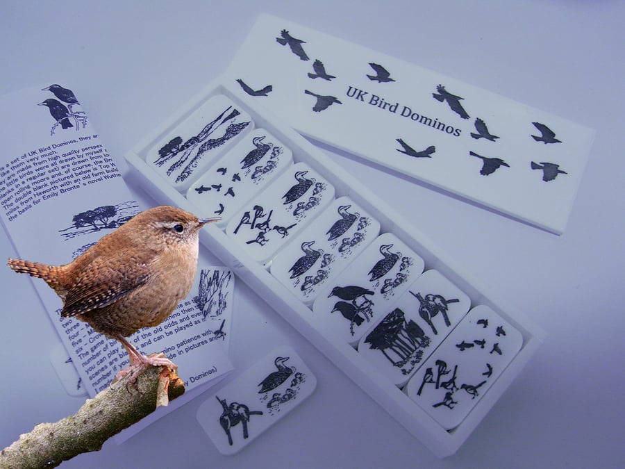 UK Bird Dominoes, bird lovers gift, classic game
