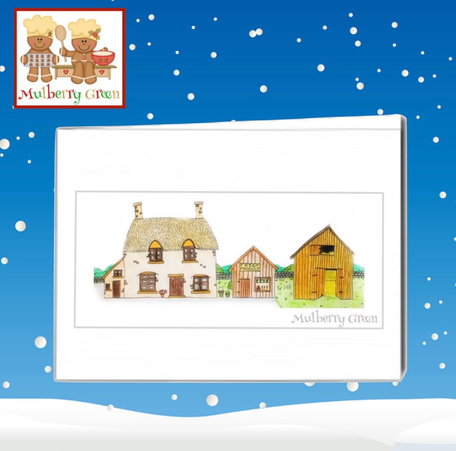 Mulberry Farm Blank Greetings Card