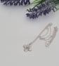Fine Silver Flower Pendant With Chain - Image 7