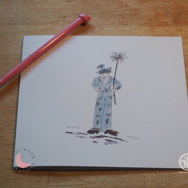 Lucky Chimney Sweep Wedding Card-Seconds Sunday