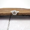 Sterling Silver and Mocha Pearl Ring, Adjustable Fit, Freesize