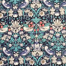 Liberty Tana Lawn Fabric 10 inch Square - STRAWBERRY THIEF Blue Red