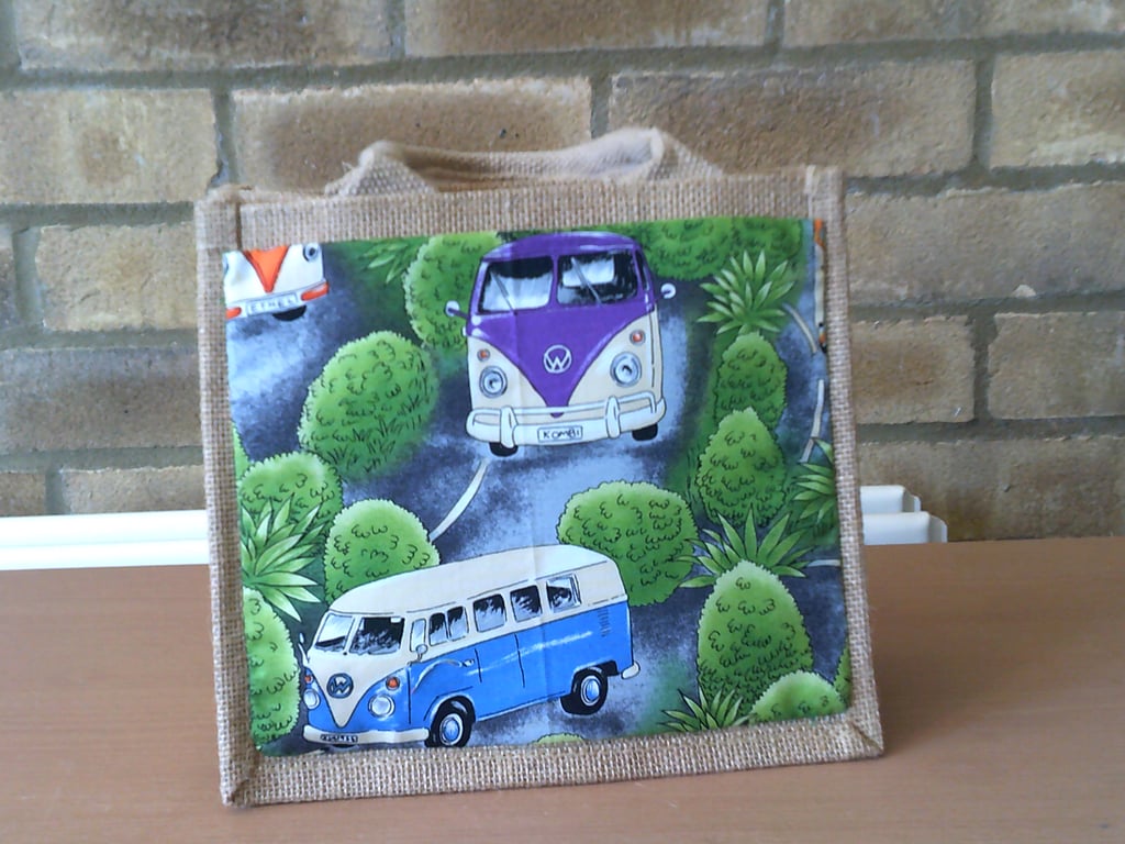 Camper Vans Small Jute Bag