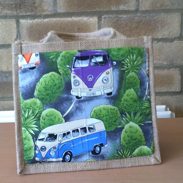 Camper Vans Small Jute Bag