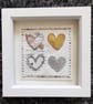 Four Little Wire Love Hearts Silver on Gold Handmade Artwork. How Lovely!!! XXX - Image 8