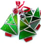 Christmas Tree Stained Glass suncatcher Xmas decoration - Image 3