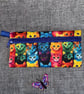 Pencil Case with zipper.  Multi colours, Multi Cats