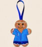 Nurse Gingerbread Decoration - Embroidered Healthcare Character - Image 4