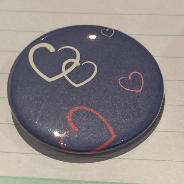 Badges,Stickers,magnets - heart style