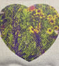 Perfectly Imperfect - Coin Purse - small zipped pouch - wildflower heart print. - Image 2