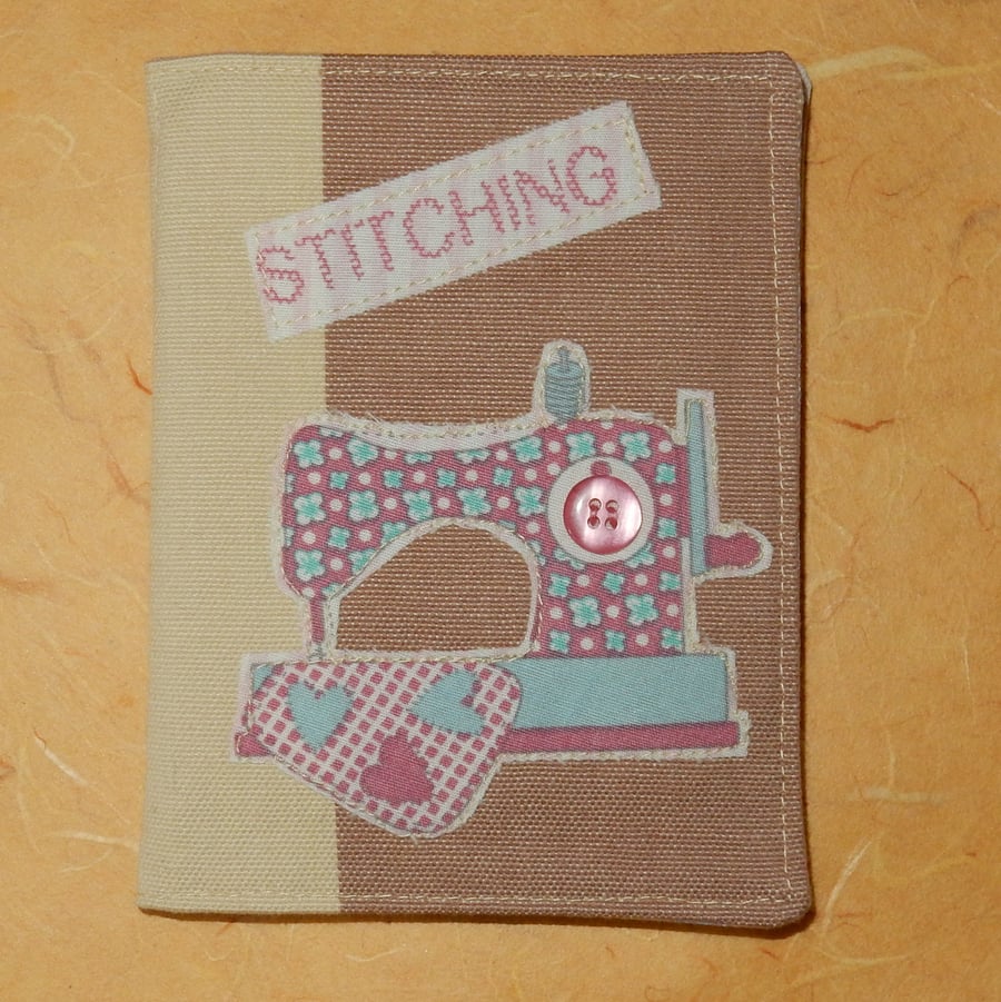 Needle case with applique sewing machine