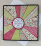 Handmade sunburst style bright birthday card - Image 3
