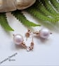 Designer 12mm Edison Freshwater Culture Pearl Rose Gold Vermeil Stud Earrings - Image 3