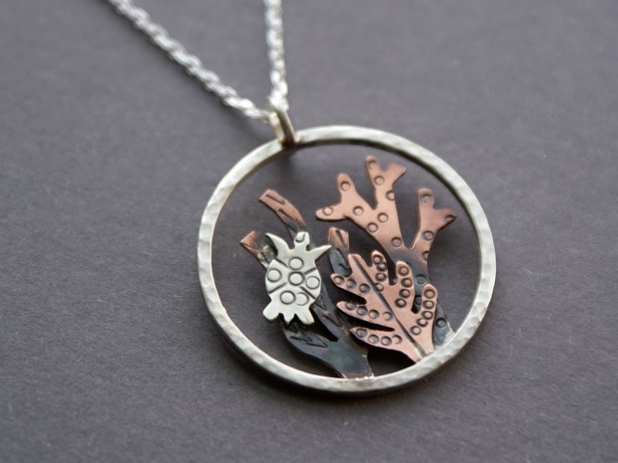 Under the sea turtle pendant 