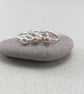Hallmarked Yellow Gold Pebble Sterling Silver Stacking Ring - Image 3