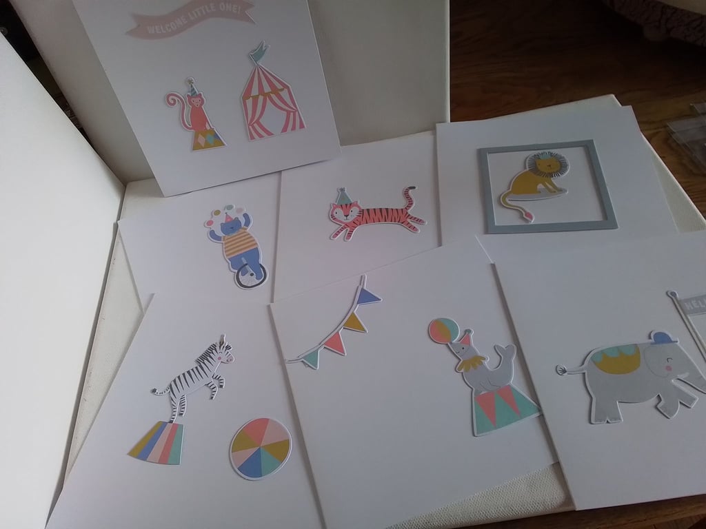 Set of circus themed cards. Ref 525. Summer seconds