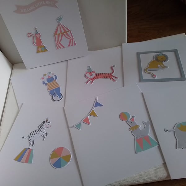 Set of circus themed cards. Ref 525. Summer seconds
