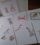 Set of circus themed cards. Ref 525. Summer seconds