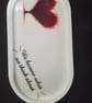 Handmade Glitter Heart Vase & Display Tray Set - Image 4