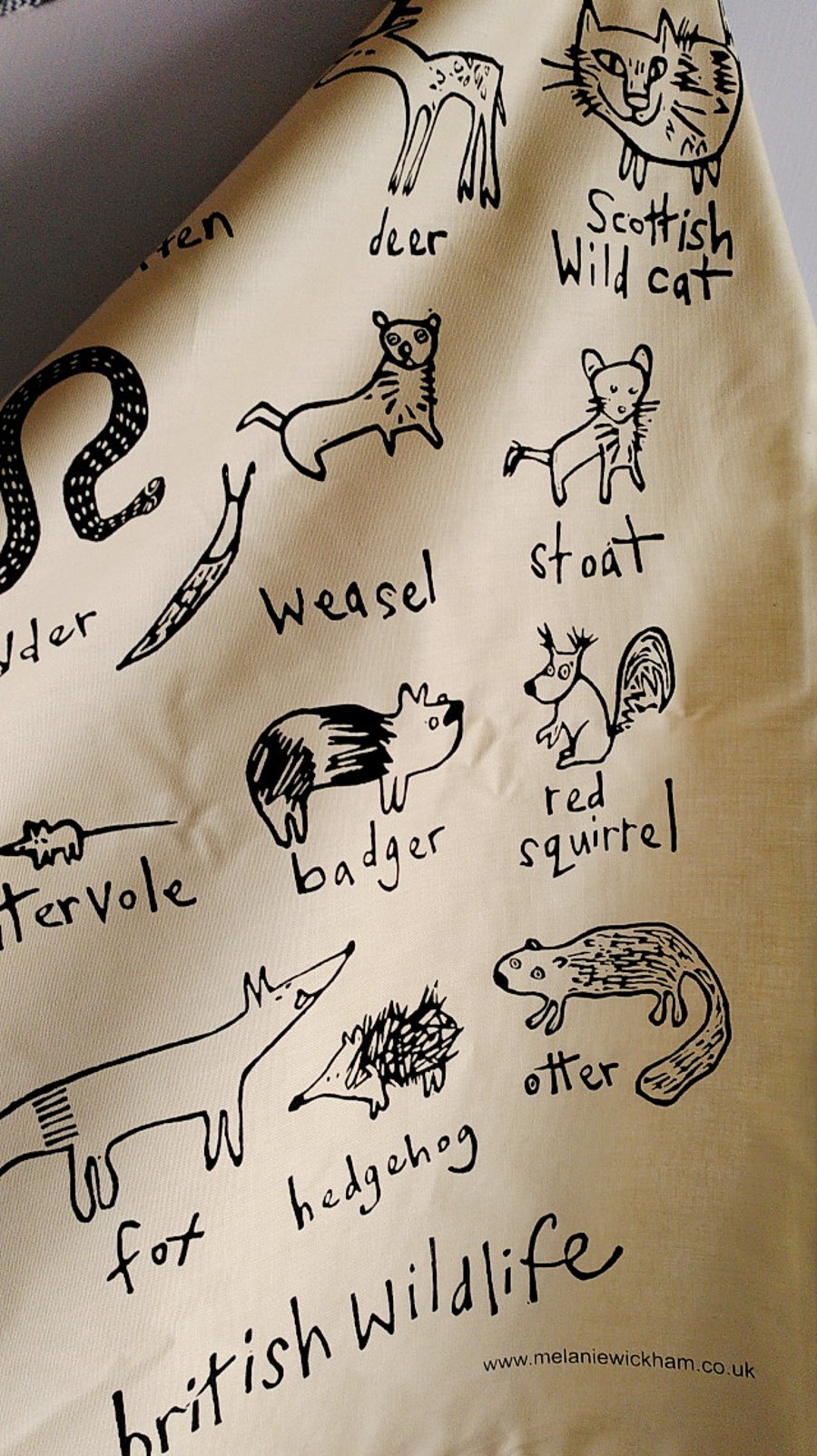 Tea Towel - British Wildlife