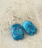 Crazy blue agate earrings - Image 3