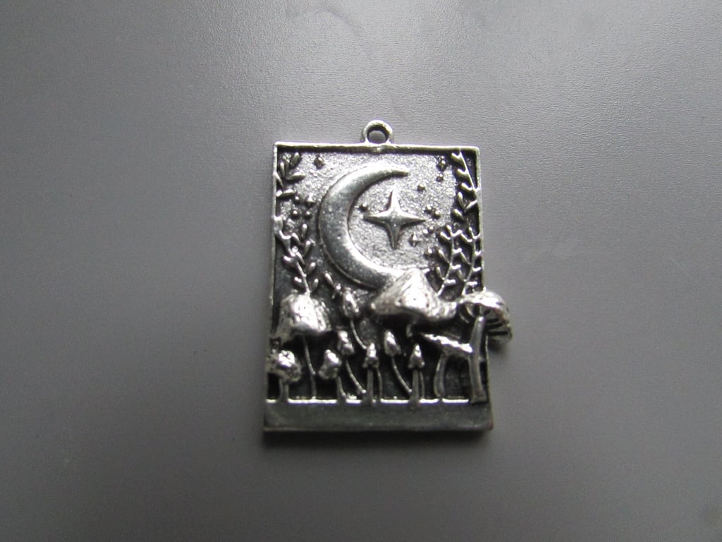 Toadstool Mushroom Fungi Tibetan silver Jewellery Charm