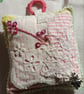 The slow-stitched lavender sachet with a flower charm - Image 1