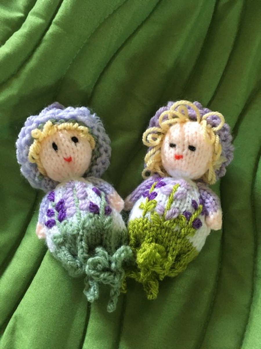 Lavender Ladies - Hand knitted scented 