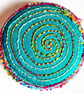 Buttons 1 inch button Hand Dyed Silks and Cottons Free Machine Embroidery Button