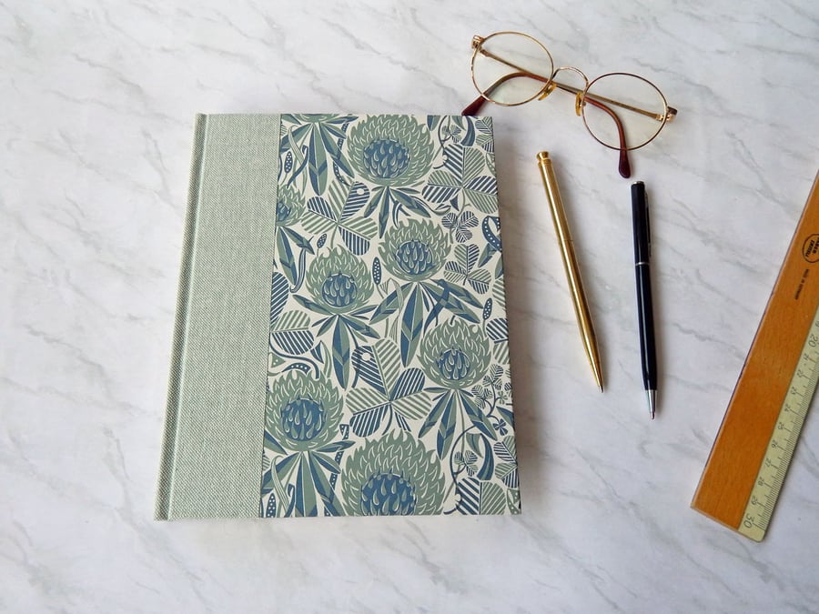 Clovers Journal, Notebook. A5 hard cover, lined pages. Gifts for her. For Cooks