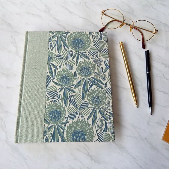 Clovers Journal, Notebook. A5 hard cover, lined pages. Gifts for her. For Cooks