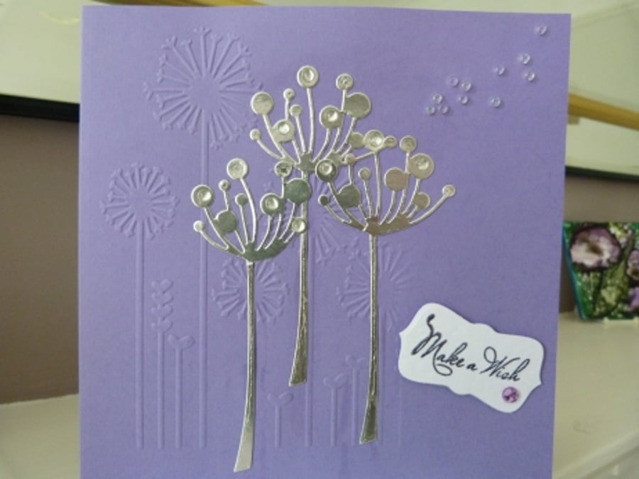 Lilac Make A Wish Birthday Card