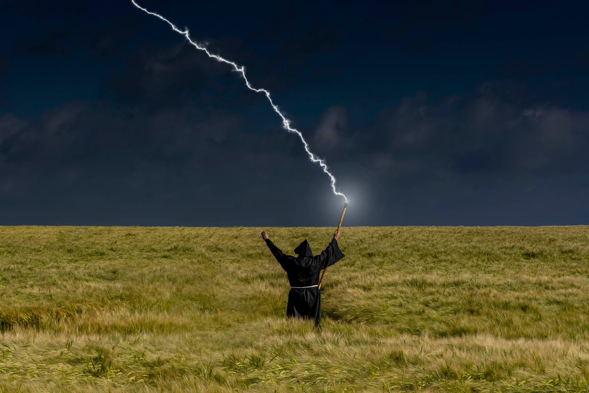 Drawing down the storm print