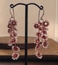 Peach Cascade Crochet Earrings - Image 3
