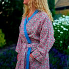 Handmade Liberty Fabric Dressing Gown – Authentic Tana Lawn Luxury Robe 