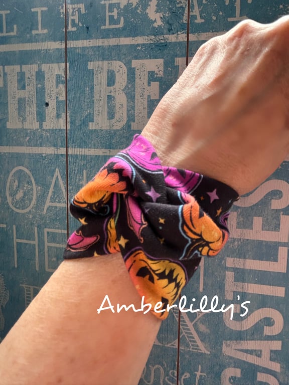 Halloween cuff bracelet slip on autumnal jewellery 