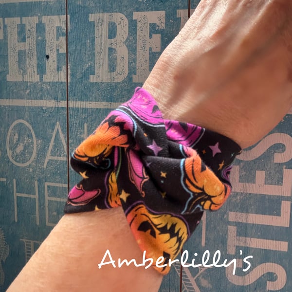Halloween cuff bracelet slip on autumnal jewellery 