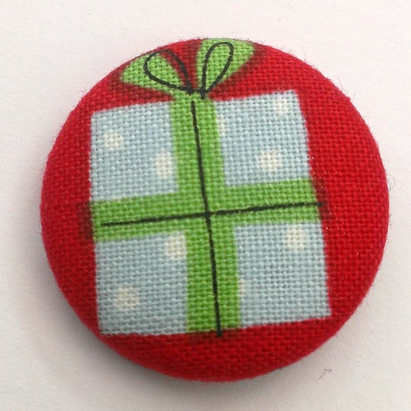 Christmas Present Fabric Badge