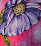 Pink Bloom blank greeting card 6 x 4" - Image 2