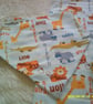 Burp Cloth, Bib and Dribble Bib Set with Safari Animals - Image 3