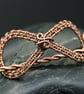 Copper Wire Weave Hair Slide or Shawl Pin - Image 4