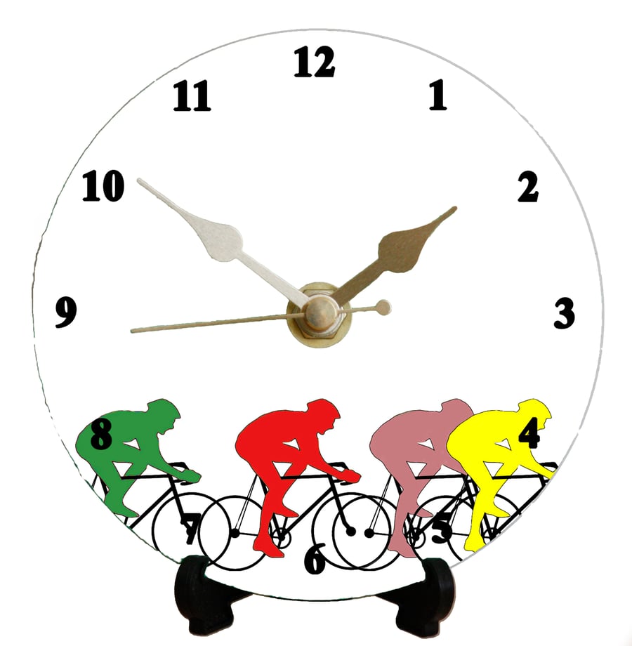 12cm DIY clock kit Cycling - Wall or desk clock
