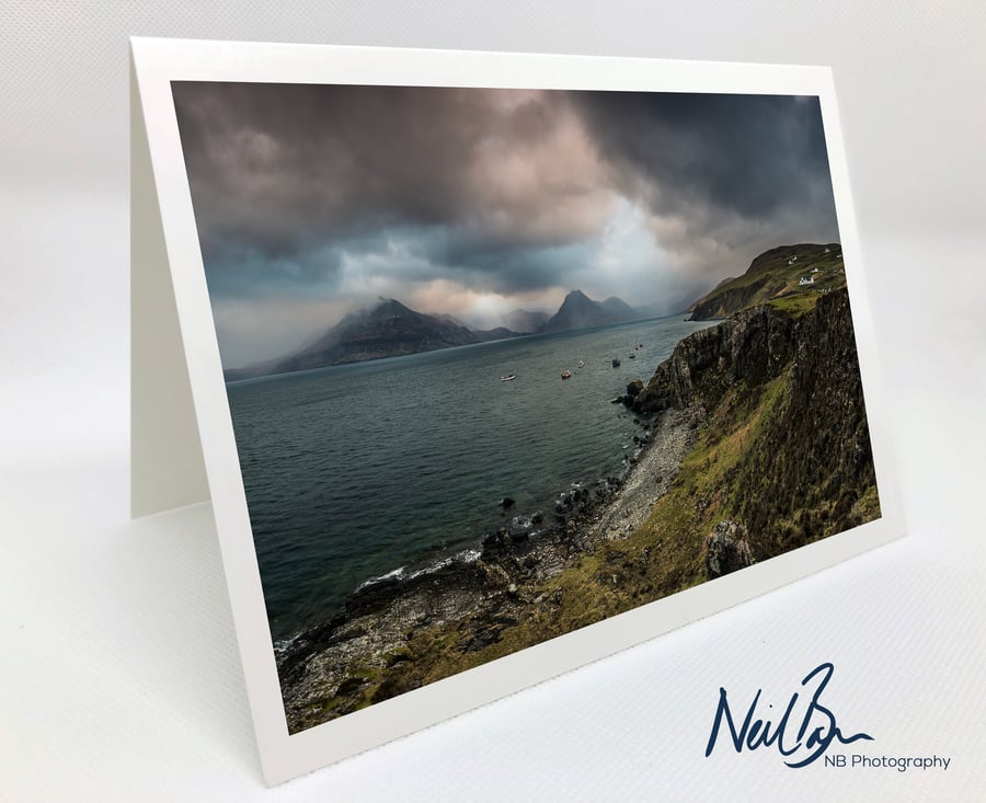 Cuillins & Loch Scavaig from Elgol Skye - Scotland Greeting Card by Neil Barr