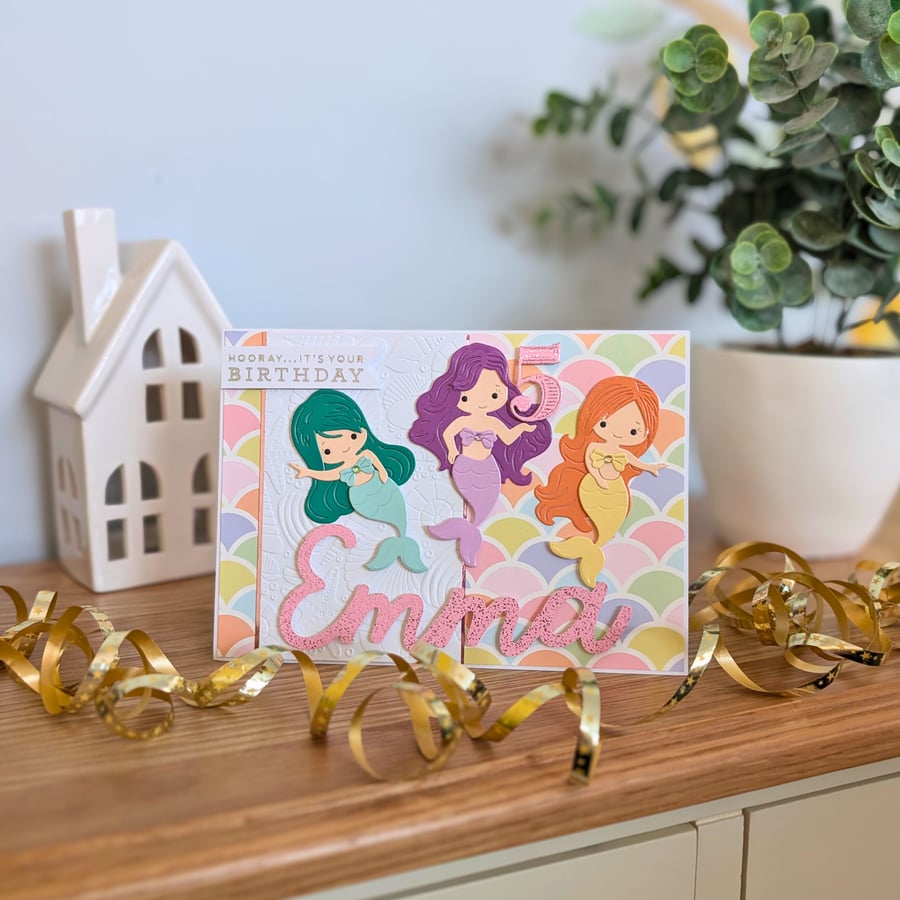 Mer-mazing Personalised Birthday Card